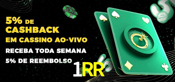 Promoções do cassino ao Vivo 1RR